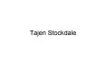 Tajen Stockdale