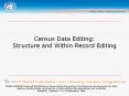 UNSDUNESCAP Regional Workshop on Census Data Processing: Contemporary technologies for data capture,