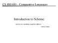 Introduction to Scheme