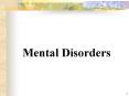 Mental Disorders