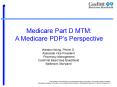 Medicare Part D MTM: