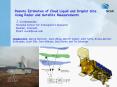Remote Estimation of Cloud Liquid and Droplet Size Using Radar and Satellite Measurements