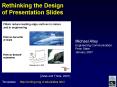 Rethinking the Design of Presentation Slides