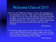 Welcome Class of 2015