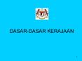 DASARDASAR KERAJAAN