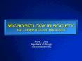 Microbiology in society: Eat, Drink