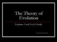 The Theory of Evolution