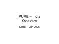 PURE India Overview