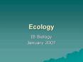Ecology