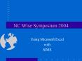 NC Wise Symposium 2004