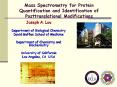 Mass Spectrometry for Protein Quantification and Identification of Posttranslational Modifications