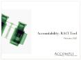 Accountability: RACI Tool