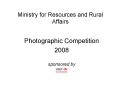 Ministry for Resources and Rural Affairs