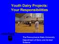 Youth Dairy Projects: Your Responsibilities