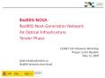 RedIRISNOVA RedIRIS NextGeneration Network An Optical Infrastructure Tender Phase