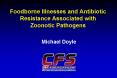 Foodborne Illnesses and Antibiotic Resistance Associated with Zoonotic Pathogens