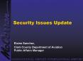 Security Issues Update