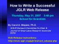 How to Write a Successful JGLR Web Release