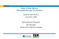 State of New Mexico Renewable Energy Conference