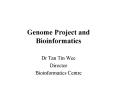 Genome Project and Bioinformatics