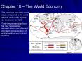 Chapter 16 The World Economy