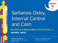 SarbanesOxley, Internal Control and Cash