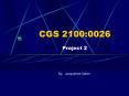 CGS 2100:0026 Project 2