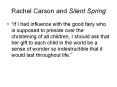 Rachel Carson and Silent Spring