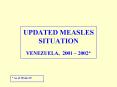 UPDATED MEASLES SITUATION