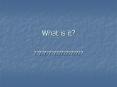 What is it