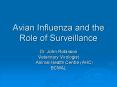 Avian Influenza and the Role of Surveillance