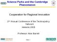 Science Parks and the Cambridge Phenomenon