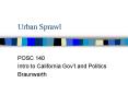 Urban Sprawl