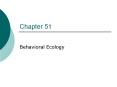 Behavioral Ecology