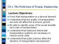 Ch 1' The Profession of Transp' Engineering