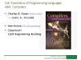 CSE Translation of Programming Languages AKA: Compilers