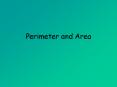 Perimeter and Area