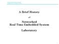 A Brief History of Networked Real Time Embedded System Laboratory