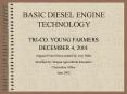 BASIC DIESEL ENGINE TECHNOLOGY