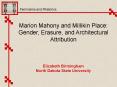 Marion Mahony and Millikin Place: