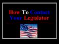 How To Contact Your Legislator