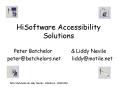HiSoftware Accessibility Solutions
