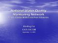 National Water Quality Monitoring Network for U'S' Coastal Waters and Their Tributaries