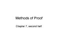 Methods of Proof