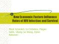 How Economic Factors Influence Rates of HIV Infection and Survival