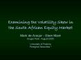 Examining the Volatility Skew in the South African Equity Market