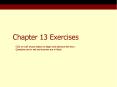 Chapter 13 Exercises