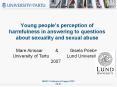 Young peoples perception of harmfulness in answering to questions about sexuality and sexual abuse