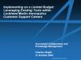 Implementing on a Limited Budget: Leveraging Existing Tools within Lockheed Martin Aeronautics Custo