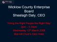 Wicklow County Enterprise Board Sheelagh Daly, CEO